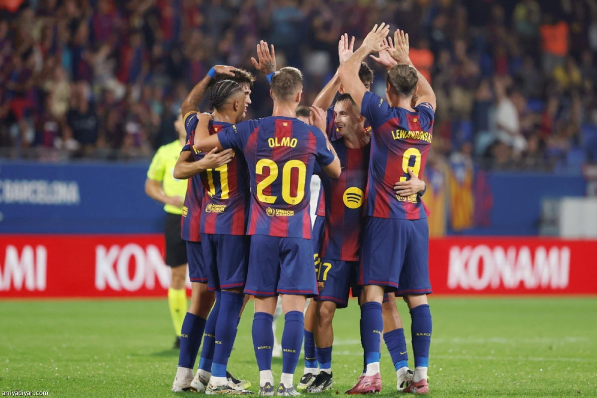 البارسا ينهض بسداسية