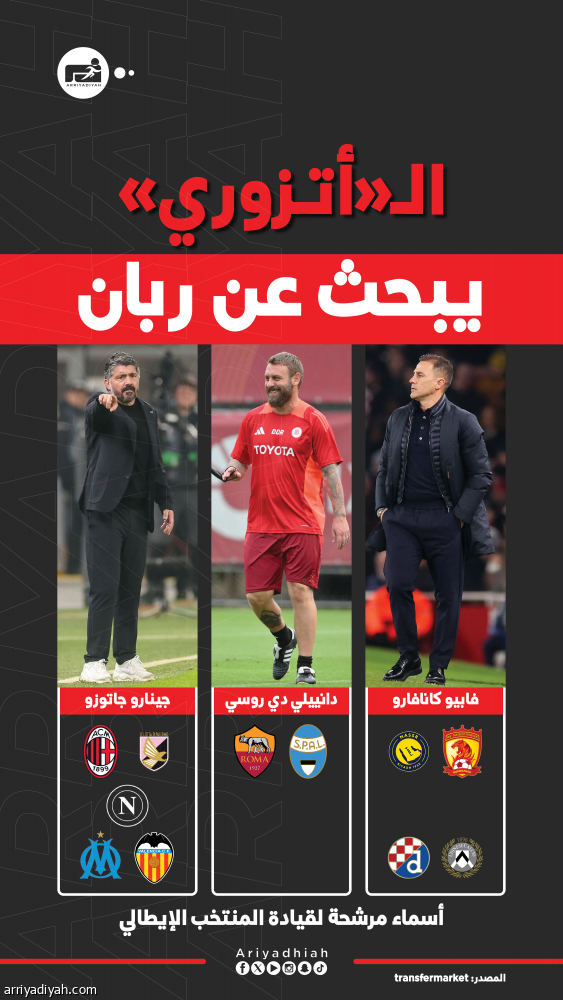 الكبار يهربون.. إيطاليا تبحث عن مدرب شجاع